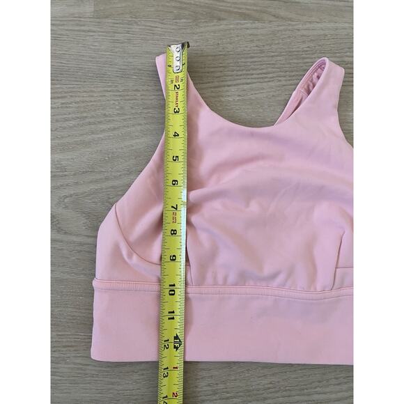 Lululemon Wunder Train Longline Sports Bra 4 Dew Pink Yoga Pilates Athleisure - Picture 8 of 9
